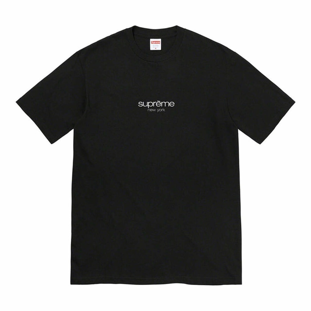 Black Supreme Classic Logo Tee